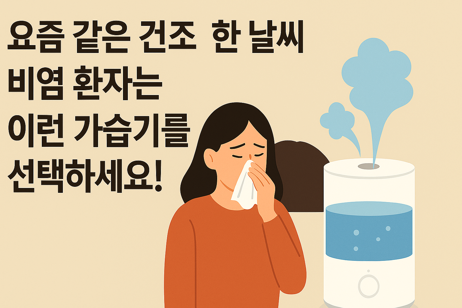 요즘 같은 건조한 날씨, 비염 환자라면 이런 가습기를 선택하세요