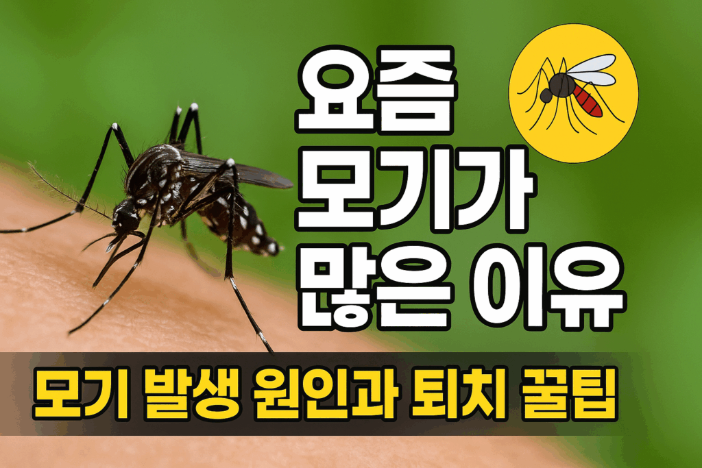 요즘 모기가 많은 이유 - 모기 발생 원인과 퇴치 꿀팁