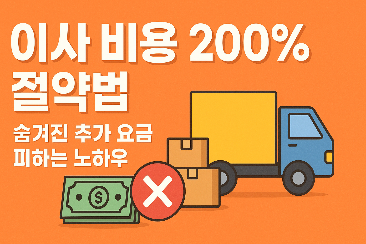 이사 비용 200% 절약법